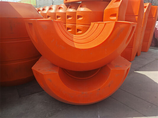 Flotadores de tubería de HDPE para dragado que proporcionan flotabilidad y soporte para mangueras de descarga y tuberías en diversas circunstancias ambientales de dragado